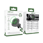 AceFast in-car phone holder packaging with green accents on a white background