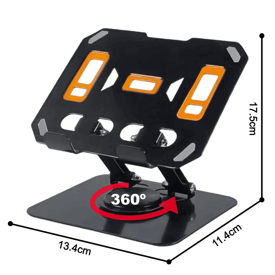 Shop the YD-711 Heavy Duty Metal Desktop Phone & Tablet Stand at TechGear. Features 360° rotation, non-slip stability, and a foldable design. Fast delivery in Lebanon!