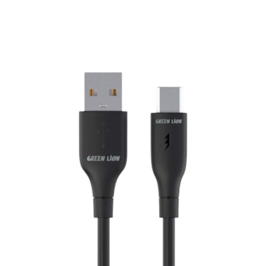 Green Lion USB-A To USB-C PVC
Cable - Black