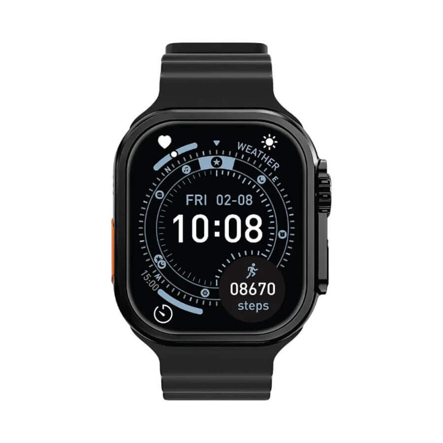 Greenlion Black smartwatch with a white background
