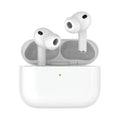 Greenlion White wireless earbuds in a charging case on a white background