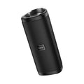 Black portable speaker with 'hoco' branding on a white background