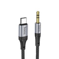 Hoco UPA26 AUX to Type-C Hi-Fi Braided Cable | TechGear Lebanon