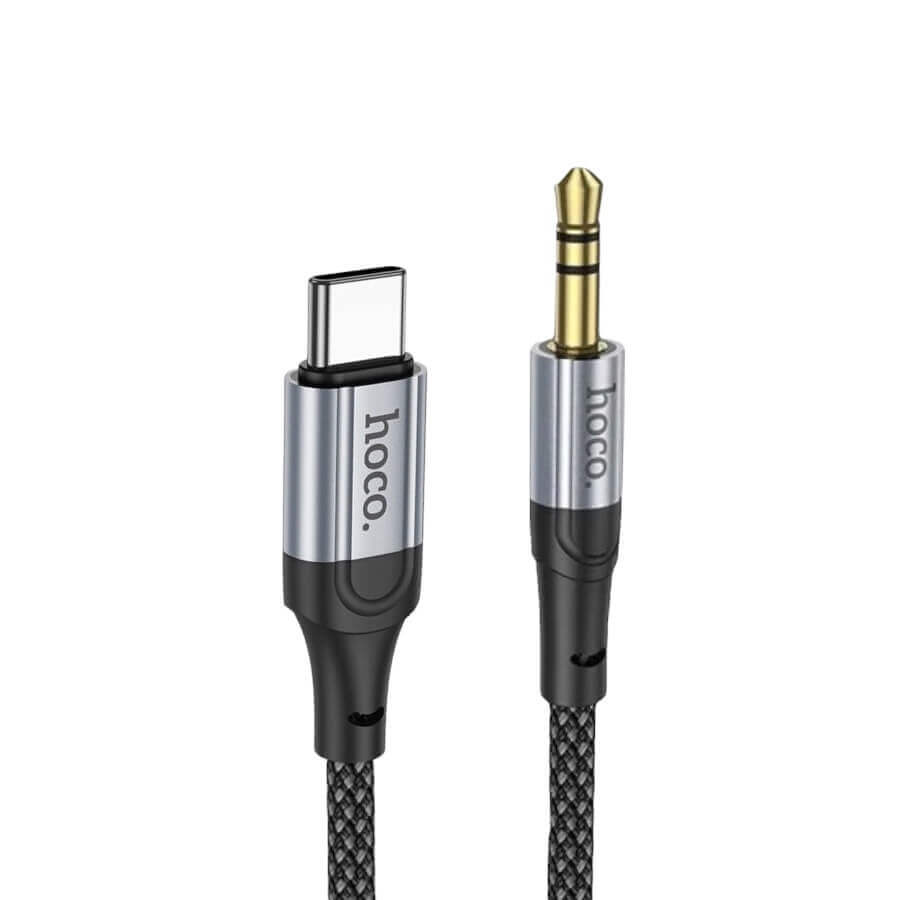 Hoco UPA26 AUX to Type-C Hi-Fi Braided Cable | TechGear Lebanon