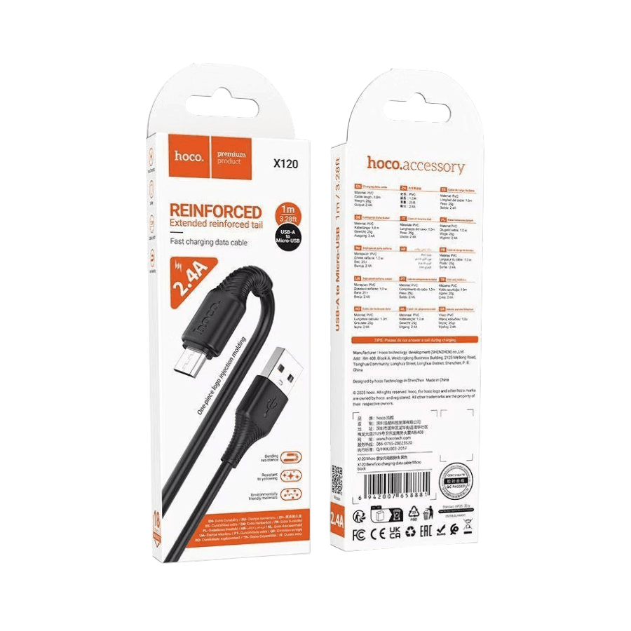Hoco X120 Fast Charging USB-A Micro-USB Cable | TechGear Lebanon