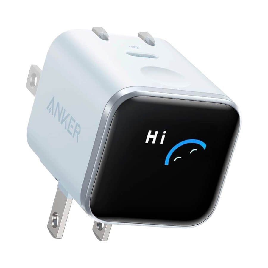 Anker Nano Charger (45W, Smart Display, 180° Foldable)