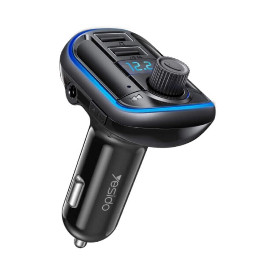 Yesido Y44 Bluetooth FM Transmitter Cigarette Car Lighter Charger