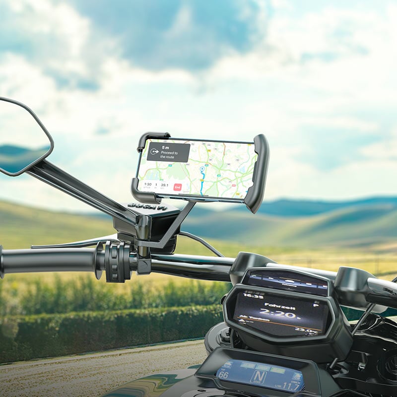 Hoco CA119 motorcycle rearview mirror holder for phone Phone Holder Hoco 