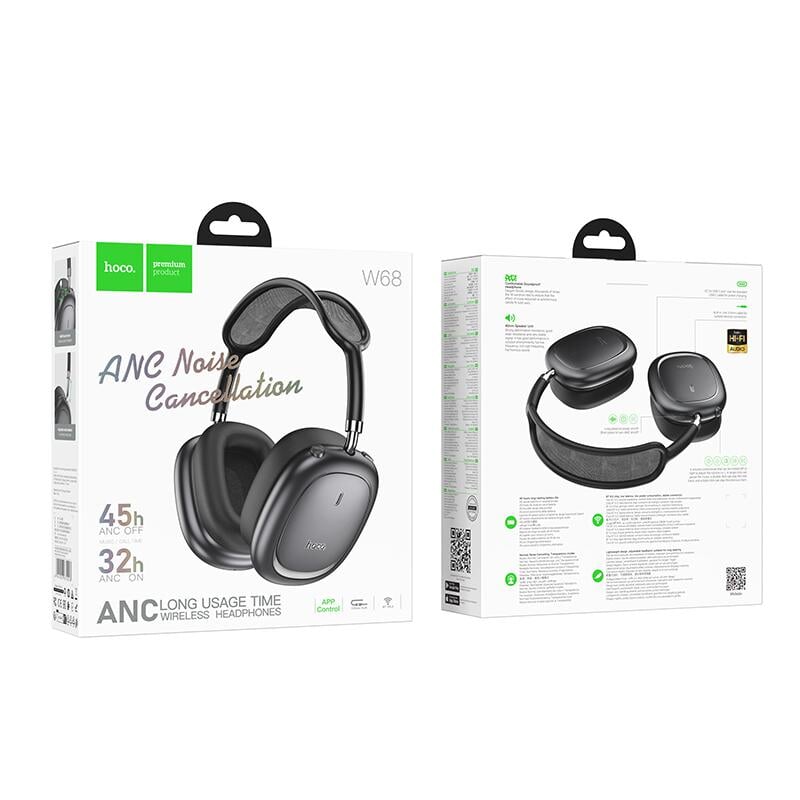 HOCO W68 wireless anc headphones noise reduction Headphones Hoco 